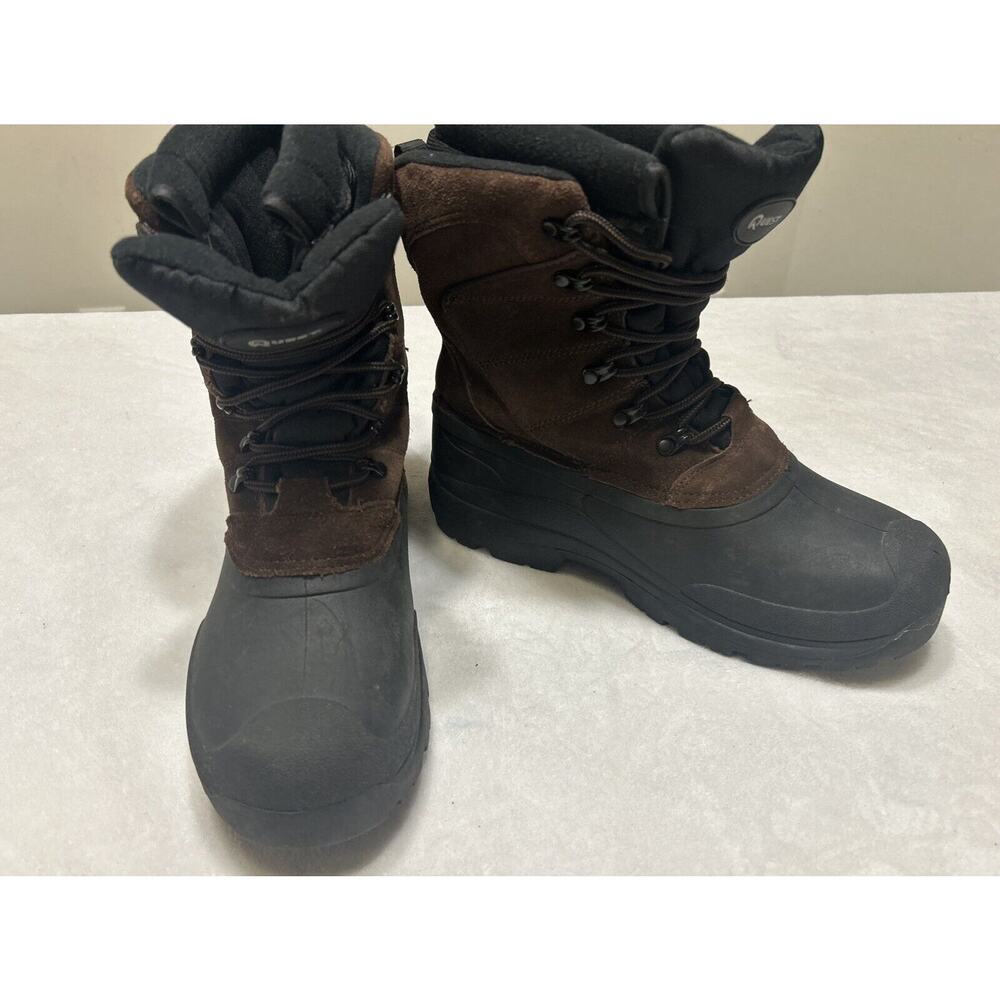 Quest Men's Boots Size 8 Brown Pac II Thinsulate Ultra Insulation Leather Snow
